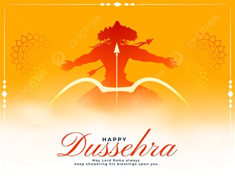 Traditional Happy Dussehra Yellow Card Design Template Download on Pngtree