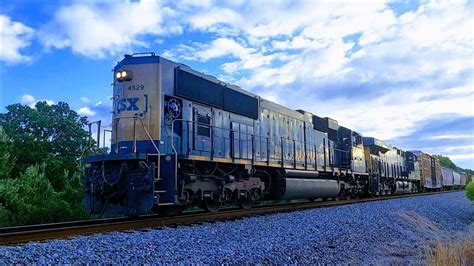 Csx Freight Train M Headed Northbound Marshville Nc With Csxt