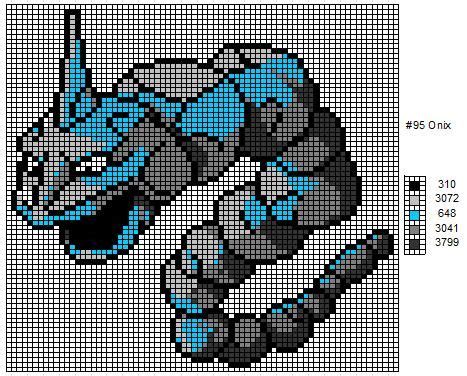 Onix By Cdbvulpix On Deviantart Pokemon Cross Stitch Pokemon