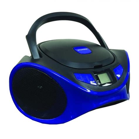 Bluetooth CD AM & FM Boombox, Blue - Walmart.com - Walmart.com