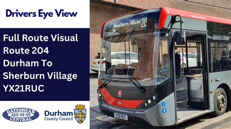 DEV Full Route Visual Durham County Council Bus Route 204 Durham