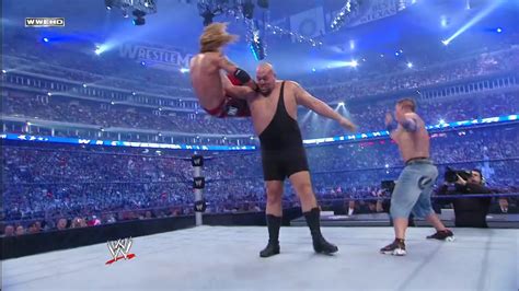 EDGE VS JOHN CENA VS BIG SHOW WRESTLEMANIA XXV Highlights YouTube