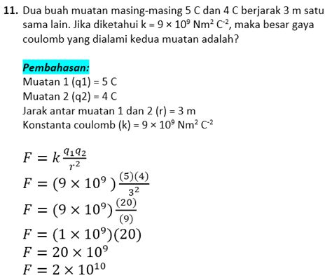 Contoh Soal Dan Pembahasan Listrik Statis TERLENGKAP Soalskul