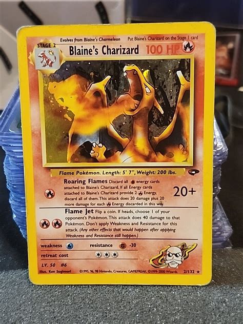 Pokémon TCG Blaine s Charizard Gym Challenge 2 Holo Unlimited Holo Rare