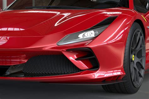 Carbon Fiber Air Vents Speciale Fit The Ferrari F Tributo Coupe