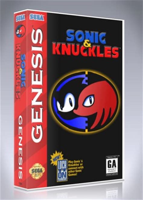 Sonic Knuckles Retro Game Cases