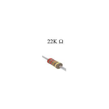 RESISTOR DE FILME DE CARBONO 22K 1 4W Tech Sul Eletrônicos