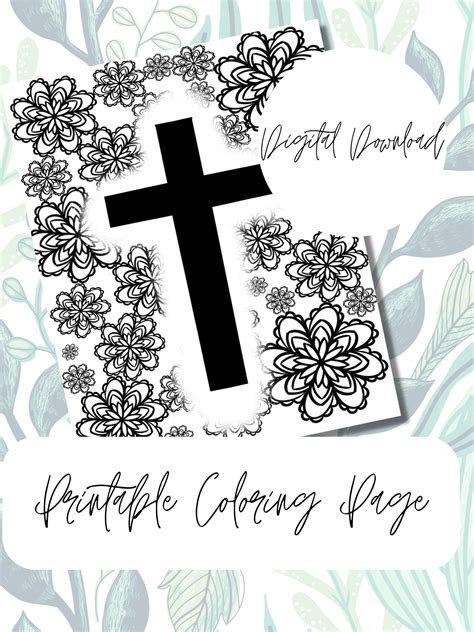 Printable Coloring Page Christian Coloring Page Digital Download Bible ...