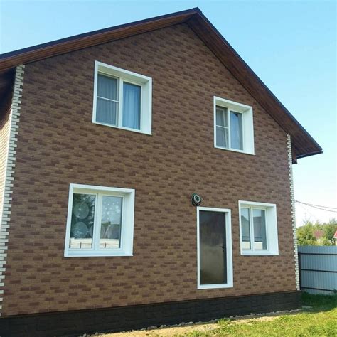 Фасадная панель Альта-Профиль Кирпич Бежевый комби 1010х450 мм, цена ...