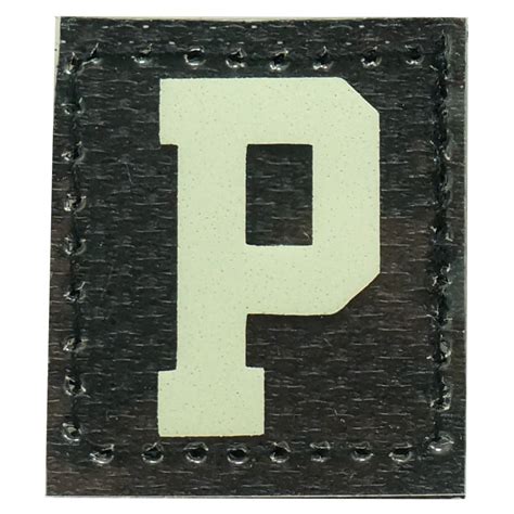 Hgs Letter P Patch Glow In The Dark Hock T Shop Army Online Store In Singapore