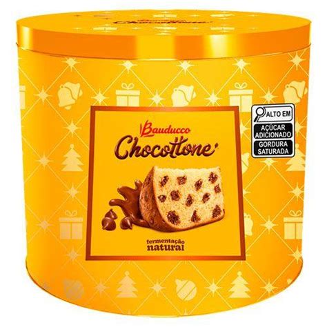 Chocottone Bauducco Lata G Panettone Gotas De Chocolate