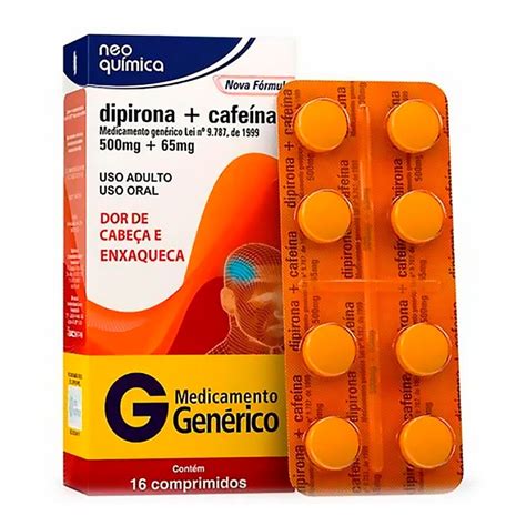 DIPIRONA SODICA CAFEINA 500MG 65MG C 16 CPR DIPIRONA SODICA CAFEINA