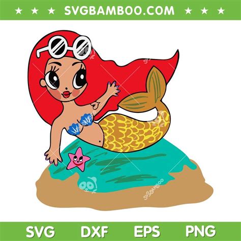 Karol G Sirenita Svg La Bichota Sirenita Svg Karol G Red Hair Littel