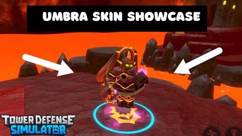 Tds Umbra Commander Skin Showcase And Voice Lines Roblox Tower Defense Simulator Youtube