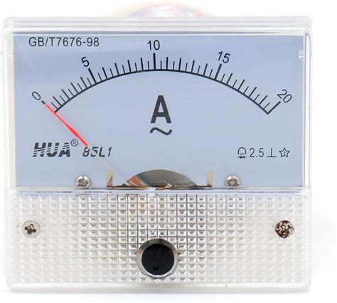 Baomain Analog Current Meter 85L1 AC 0 20A Rectangle Analog Panel