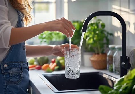 Premium Photo Photo Of Faucet Kitchen Tap Water Pouring Filling Up