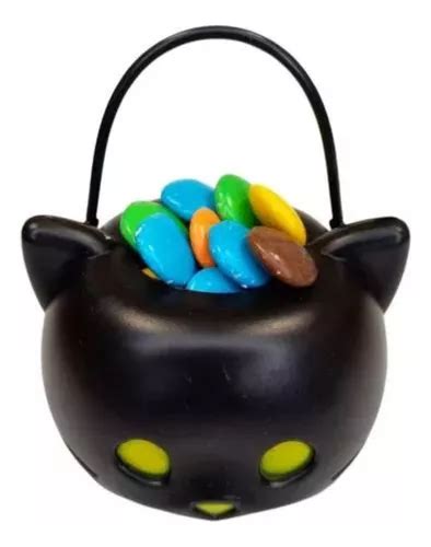 Caramelera Mini Balde Caldero Gato Halloween Porta Golosinas Mercadolibre