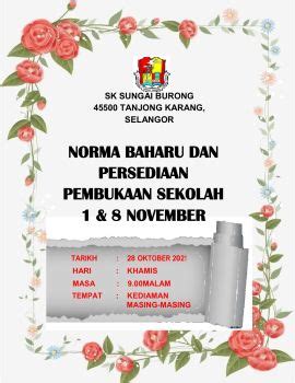 NORMA BAHARU DAN PERSEDIAAN PEMBUKAAN SEKOLAH 1 8 NOVEMBER 2021