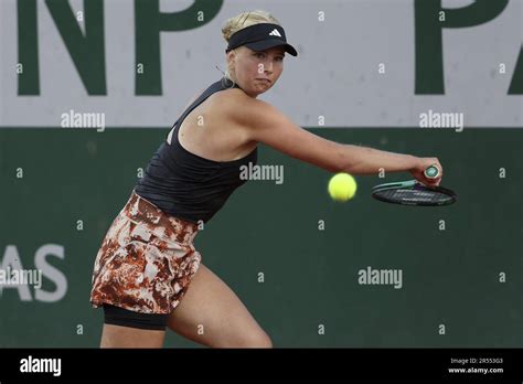 Paris France May Clara Tauson Of Denmark During Day Of