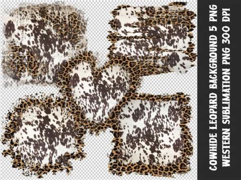 Cowhide Leopard Background Sublimation Graphic By Denizdesign