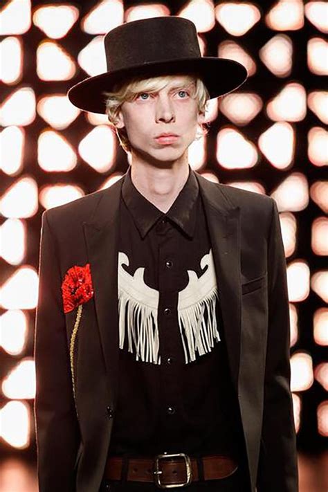 Ysl Saint Laurent Spring 2015 Runway Black Felt Hat At 1stdibs