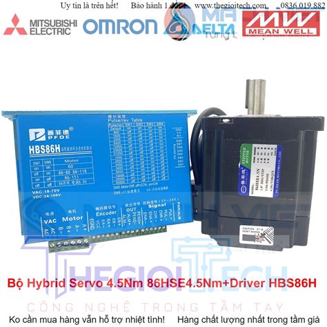 Bộ Động Cơ Hybrid Servo 4 5nm 86hse4 5n Driver Hbs86h Cáp Kết Nối Hãng Pfde Shopee Việt Nam