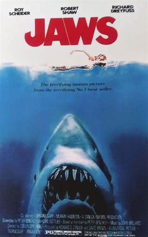 Jaws Movie Poster Laminated Print Etsy Uk