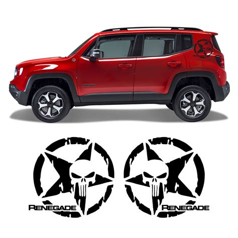 ADESIVO FAIXA LATERAL JEEP RENEGADE ESTRELA CAVEIRA Shopee Brasil