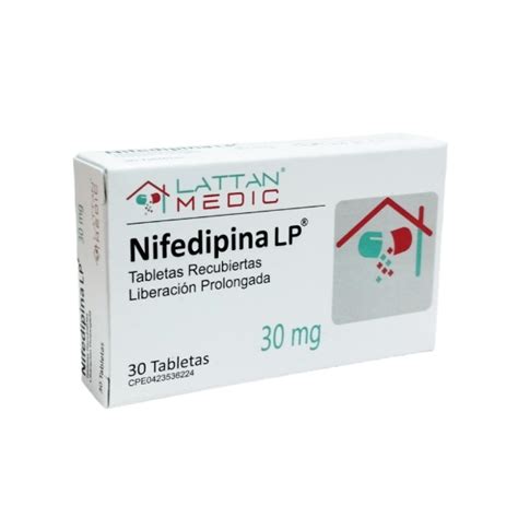 Nifedipina L P Nifedipina 30Mg X 30 Tabletas Lattan Medic Farmadon