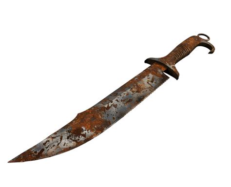 Download Old Roman Sword Rust On The Blade Isolated Royalty Free