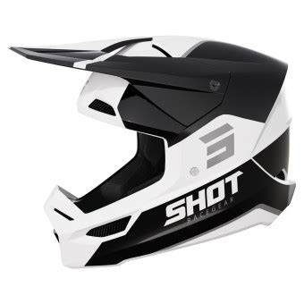 Helmet Shot Furious Bolt Black White Glossy Ready To Ship Icasque Co Uk