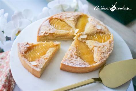 Tarte aux poires crème d amandes cannelle et fleur d oranger