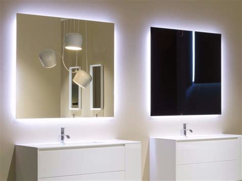 Wall Mounted Bathroom Mirror With Integrated Lighting Vario By Antonio