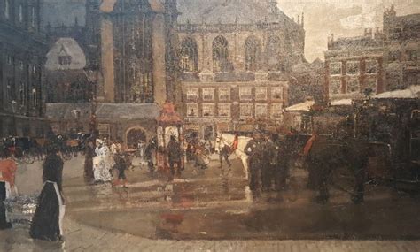 De Dam In Amsterdam 1891 Museum Schilderij Amsterdam