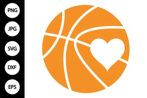 Basketball With Heart SVG Graphic By MYDIGITALART13 Creative Fabrica