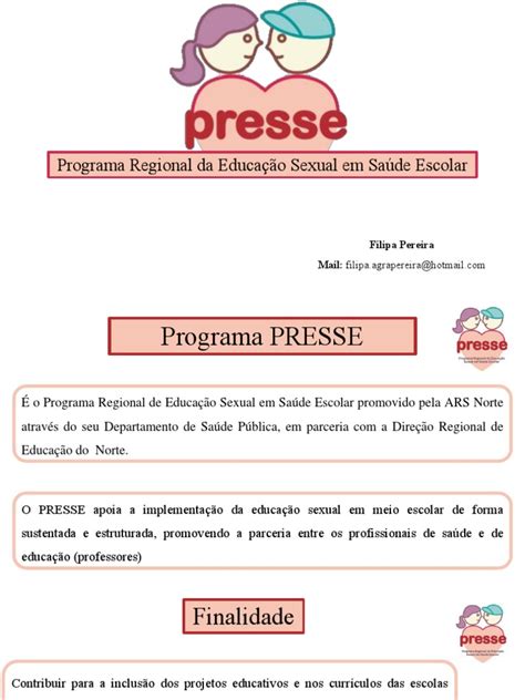 Promovendo A Educação Sexual Nas Escolas O Programa Regional De