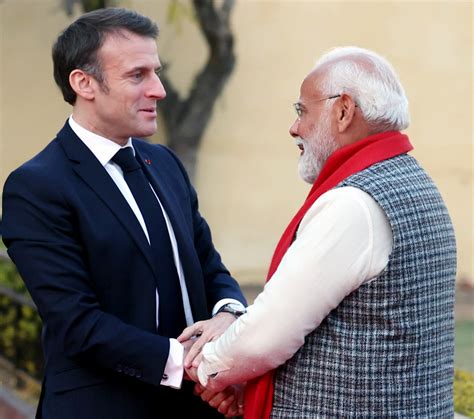 Guest Of Honor French President Macron Greets Dear Friend Pm Modi