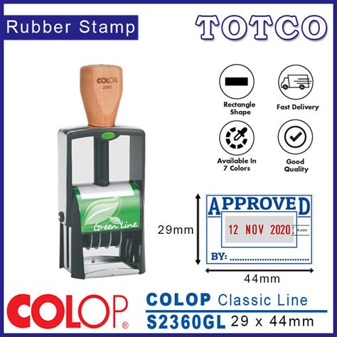 Colop Classic Line Date Stamp X Mm S Gl Totco Trading Sdn Bhd