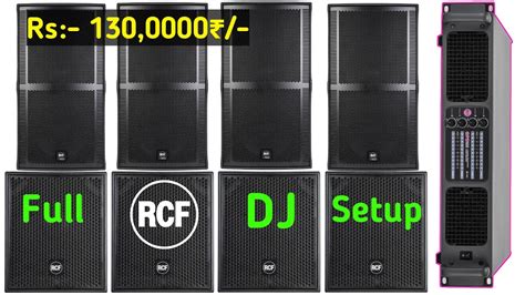 Rcf Full Dj Setup Only Rs Review And Connection Top