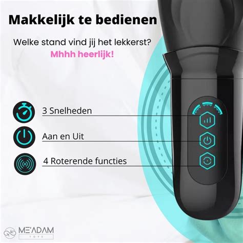 ME ADAM Roterende Blowjob Masturbator Pocket Pussy Incl Glijmiddel Bol
