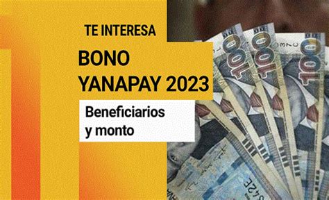 Bono Yanapay Nueva Actualizaci N Este Primera Informaci N