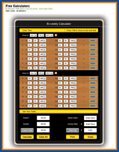 Timesheet Calculator With Lunch Break