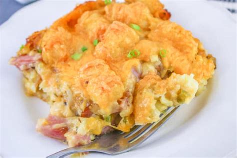 Tater Tot And Ham Casserole Juggling Act Mama