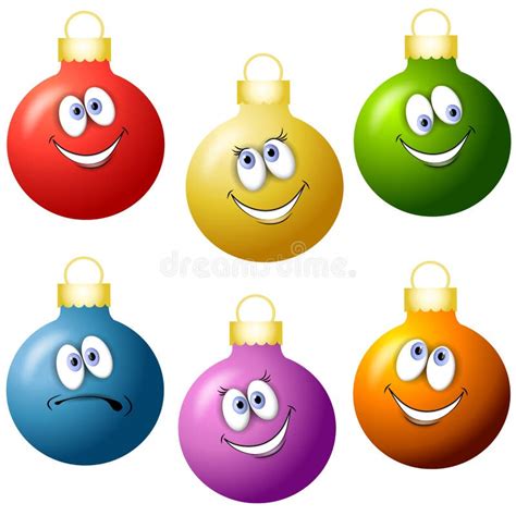 Cartoon Christmas Ornaments Stock Illustration - Illustration of ...