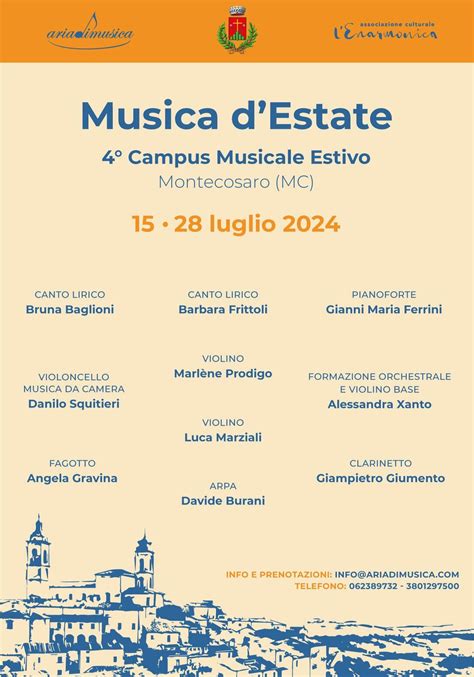 Eventi E Festival A Macerata Di Musica Da Oggi Al 28 Luglio 2024