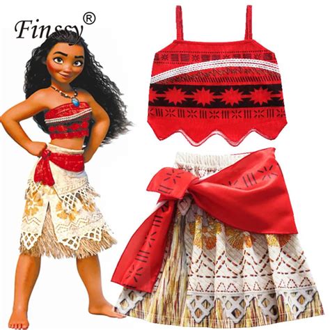 Movie Princess Moana Costume for Kids Moana Princess Dress Cosplay ...