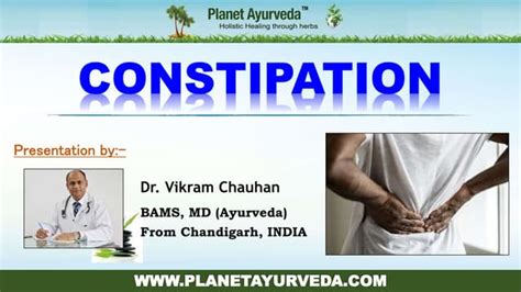 Natural Ways To Relieve Constipation Planet Ayurveda Ppt