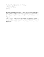 EVALUACION etica y deontologia docx EVALUACIÓN PARCIAL DE ÉTICA Y