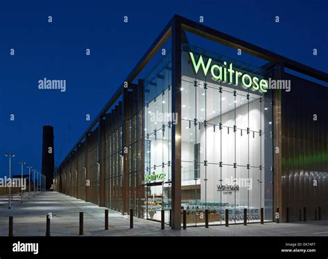 Overall exterior view at dusk. Waitrose Chester, Chester, United ...