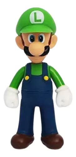 Boneco Articulado Luigi Super Mario Brinquedo Infantil 14cm MercadoLivre